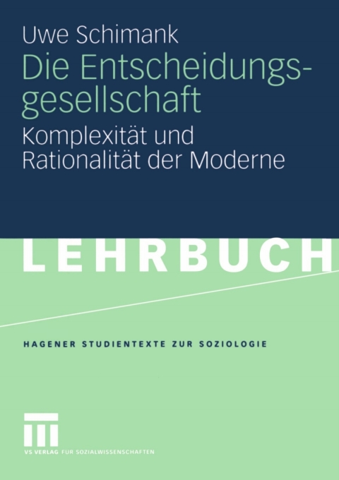 Cover image for book Die Entscheidungsgesellschaft