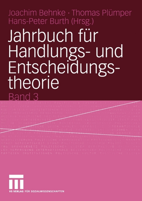 Cover image for book Jahrbuch für Handlungs- und Entscheidungstheorie