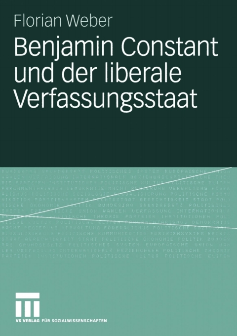 Cover image for book Benjamin Constant und der liberale Verfassungsstaat