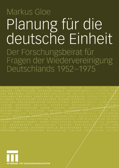 Cover image for book Planung für die deutsche Einheit
