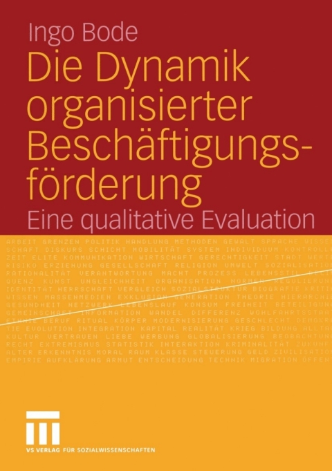 Cover image for book Die Dynamik organisierter Beschäftigungsförderung