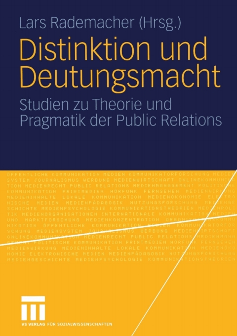 Cover image for book Distinktion und Deutungsmacht