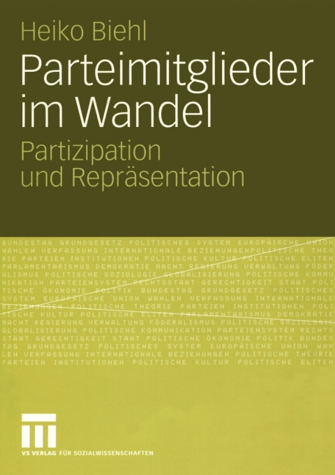 Cover image for book Parteimitglieder im Wandel