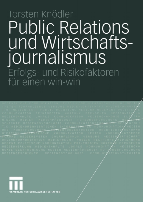 Cover image for book Public Relations und Wirtschaftsjournalismus