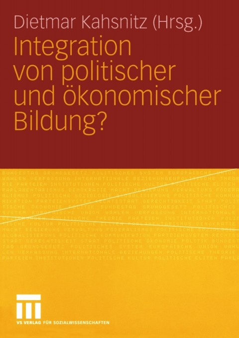 Cover image for book Integration von politischer und Ökonomischer Bildung?