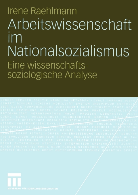 Cover image for book Arbeitswissenschaft im Nationalsozialismus