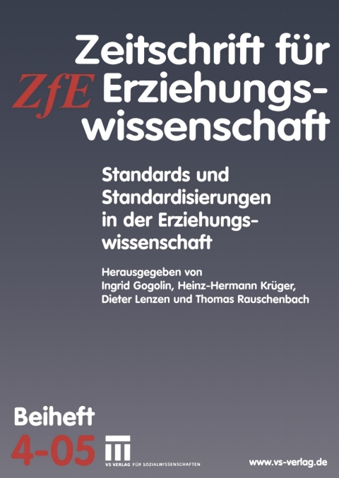 Cover image for book Standards und Standardisierungen in der Erziehungswissenschaft