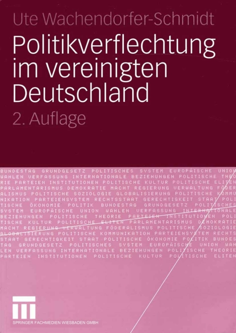 Cover image for book Politikverflechtung im vereinigten Deutschland