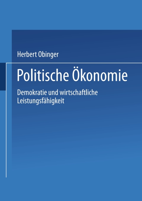 Cover image for book Politische Ökonomie