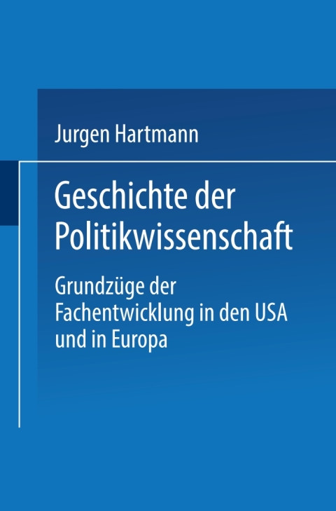 Cover image for book Geschichte der Politikwissenschaft