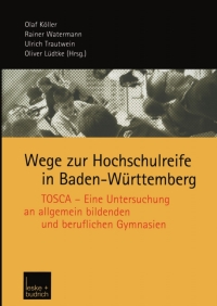 Cover image: Wege zur Hochschulreife in Baden-Württemberg 1st edition 9783810037282