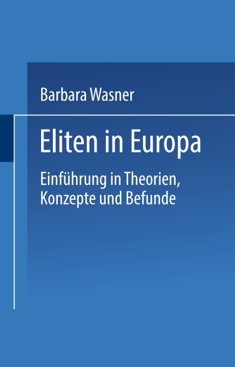 Cover image for book Eliten in Europa