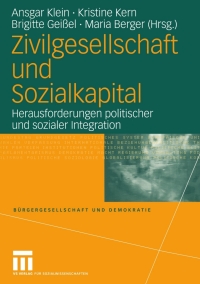 Cover image: Zivilgesellschaft und Sozialkapital 1st edition 9783810039934