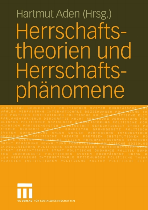 Cover image for book Herrschaftstheorien und Herrschaftsphänomene