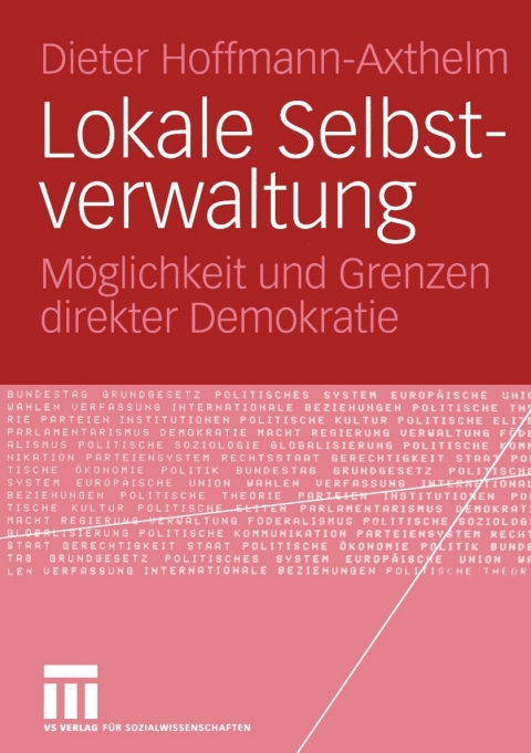 Cover image for book Lokale Selbstverwaltung
