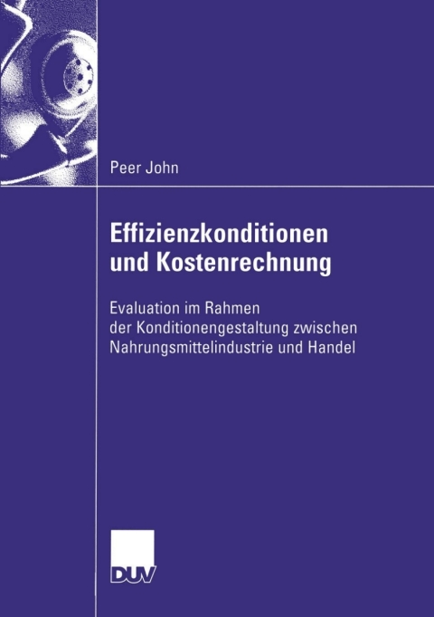 Cover image for book Effizienzkonditionen und Kostenrechnung