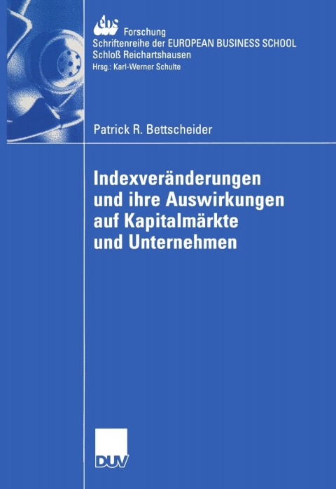 Cover image for book Indexveränderungen und ihre Auswirkungen auf Kapitalmärkte und Unternehmen
