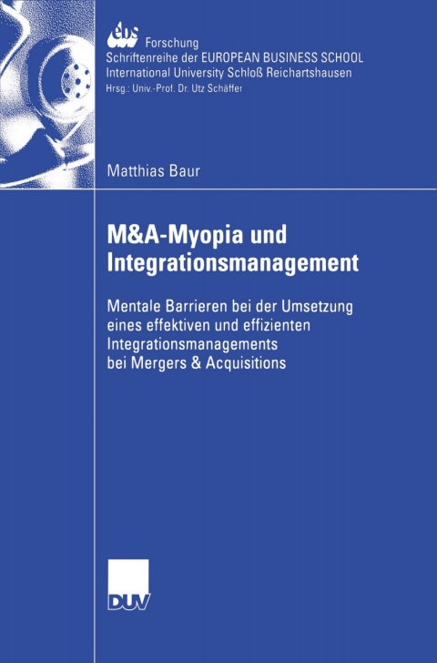 Cover image for book M&A-Myopia und Integrationsmanagement