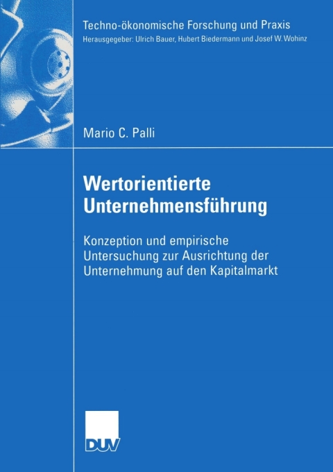 Cover image for book Wertorientierte Unternehmensführung