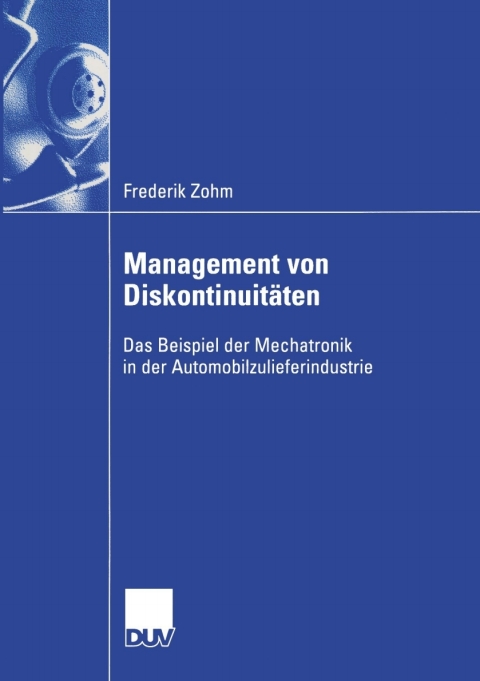 Cover image for book Management von Diskontinuitäten