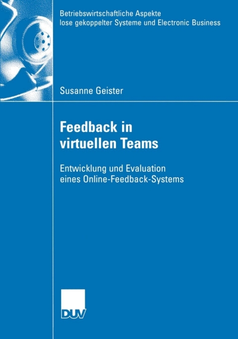 Cover image for book Feedback in virtuellen Teams