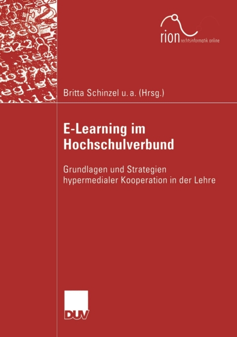 Cover image for book E-Learning im Hochschulverbund
