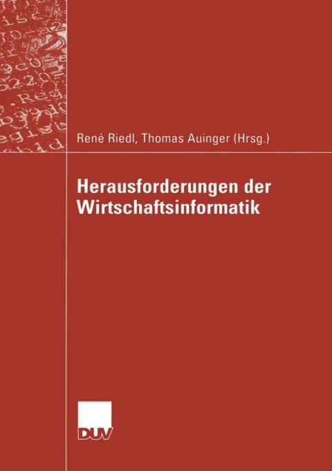 Cover image for book Herausforderungen der Wirtschaftsinformatik