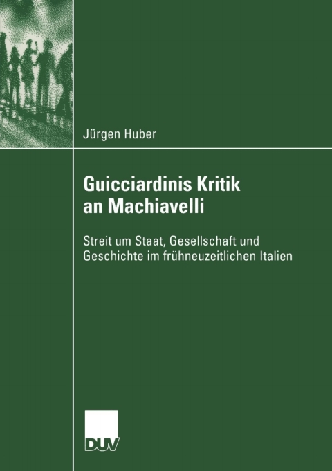 Cover image for book Guicciardinis Kritik an Machiavelli