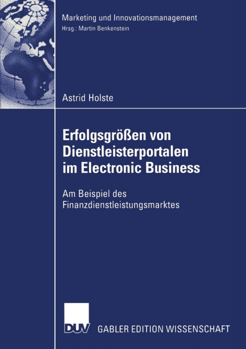 Cover image for book Erfolgsgrößen von Dienstleisterportalen im Electronic Business