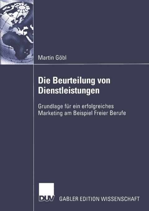 Cover image for book Die Beurteilung von Dienstleistungen