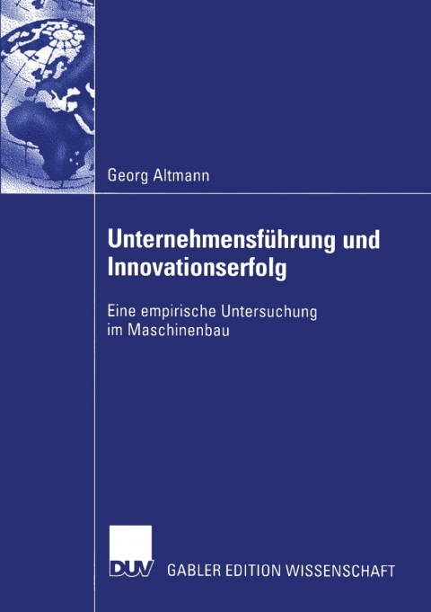 Cover image for book Unternehmensführung und Innovationserfolg