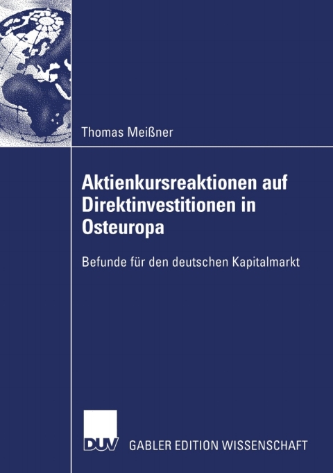 Cover image for book Aktienkursreaktionen auf Direktinvestitionen in Osteuropa