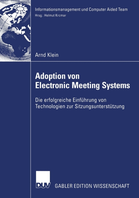Cover image for book Adoption von Electronic Meeting Systems