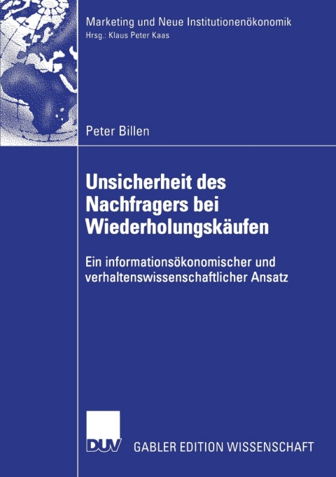 Cover image for book Unsicherheit des Nachfragers bei Wiederholungskäufen