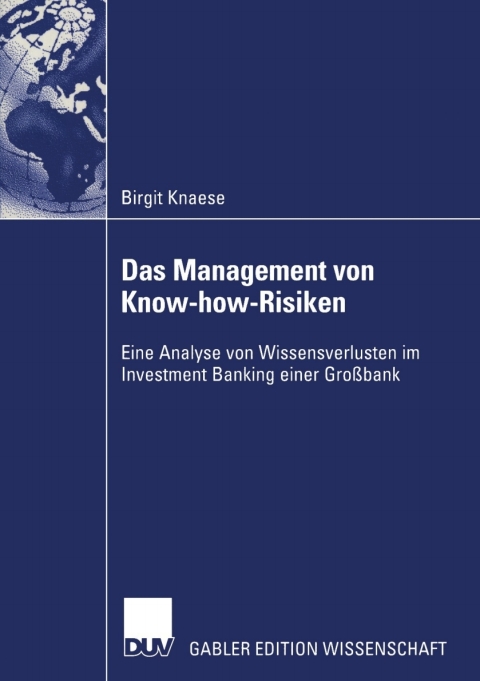 Cover image for book Das Management von Know-how-Risiken