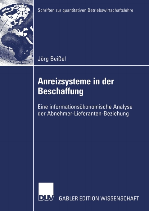 Cover image for book Anreizsysteme in der Beschaffung