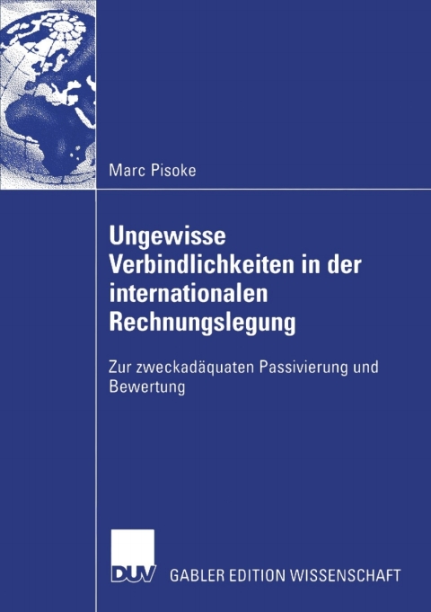 Cover image for book Ungewisse Verbindlichkeiten in der internationalen Rechnungslegung