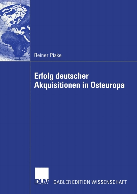 Cover image for book Erfolg deutscher Akquisitionen in Osteuropa