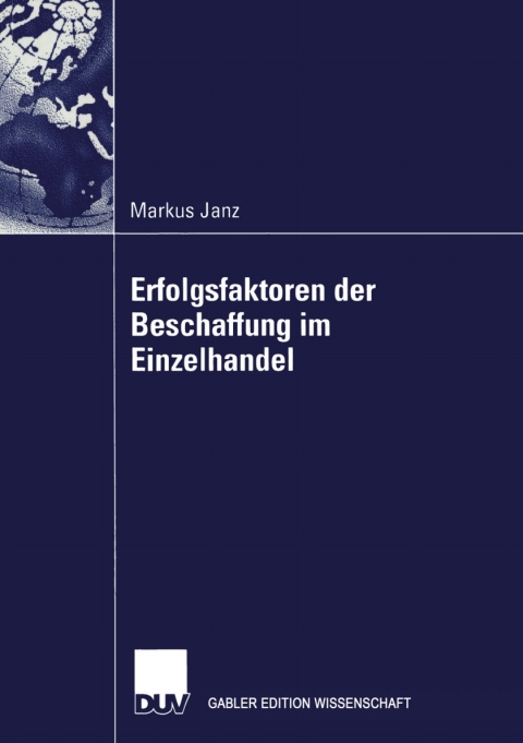 Cover image for book Erfolgsfaktoren der Beschaffung im Einzelhandel