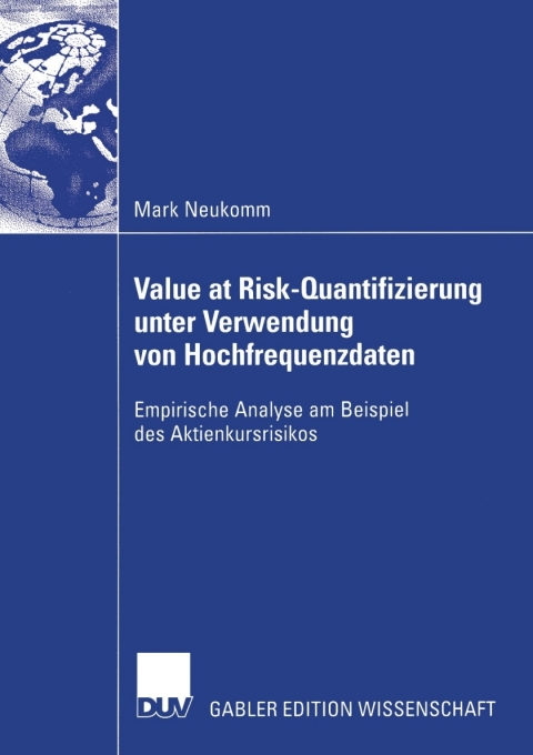 Cover image for book Value at Risk-Quantifizierung unter Verwendung von Hochfrequenzdaten