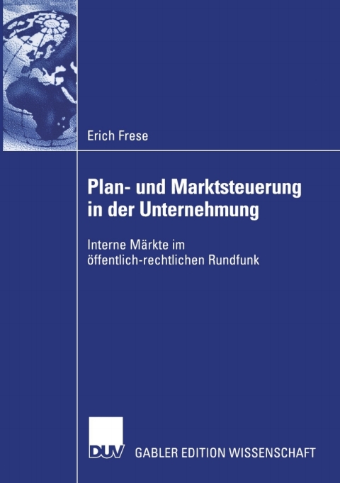 Cover image for book Plan- und Marktsteuerung in der Unternehmung