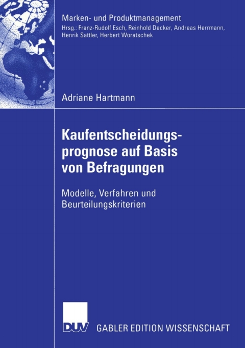 Cover image for book Kaufentscheidungsprognose auf Basis von Befragungen