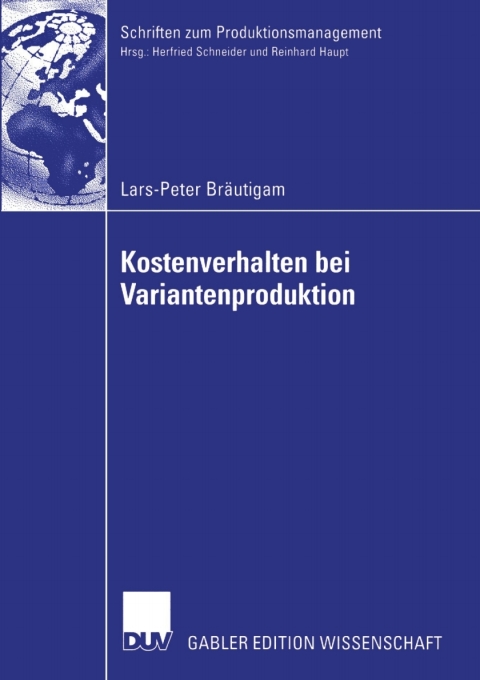 Cover image for book Kostenverhalten bei Variantenproduktion