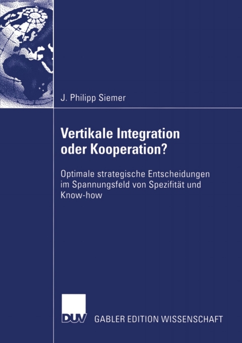 Cover image for book Vertikale Integration oder Kooperation?