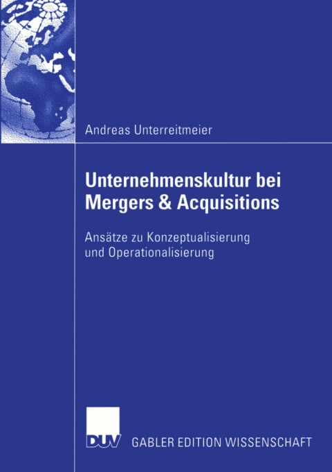 Cover image for book Unternehmenskultur bei Mergers & Acquisitions