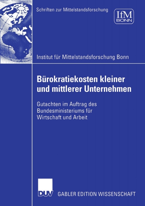 Cover image for book Bürokratiekosten kleiner und mittlerer Unternehmen