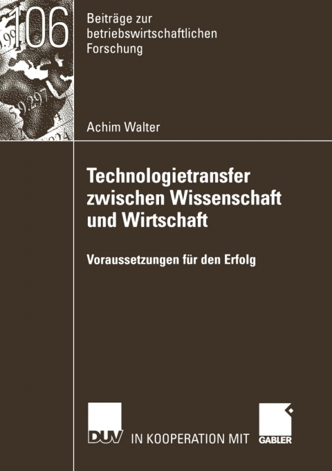 Cover image for book Technologietransfer zwischen Wissenschaft und Wirtschaft