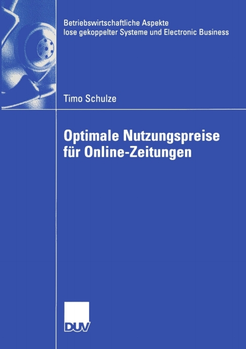 Cover image for book Optimale Nutzungspreise für Online-Zeitungen