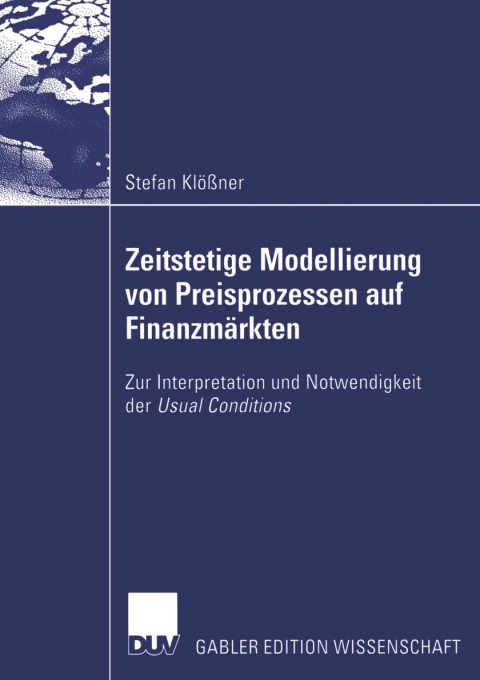 Cover image for book Zeitstetige Modellierung von Preisprozessen auf Finanzmärkten