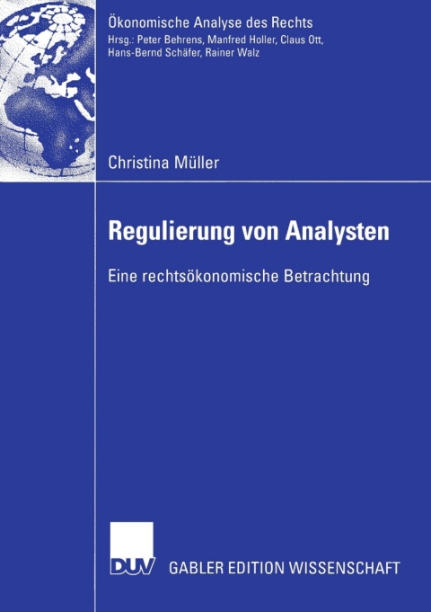 Cover image for book Regulierung von Analysten